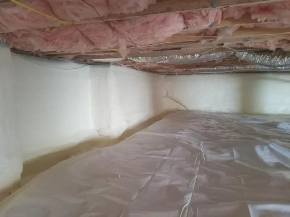 Crawl space encapsulation with closed-cell spray foam for Roof Waterproofing in Pinecrest